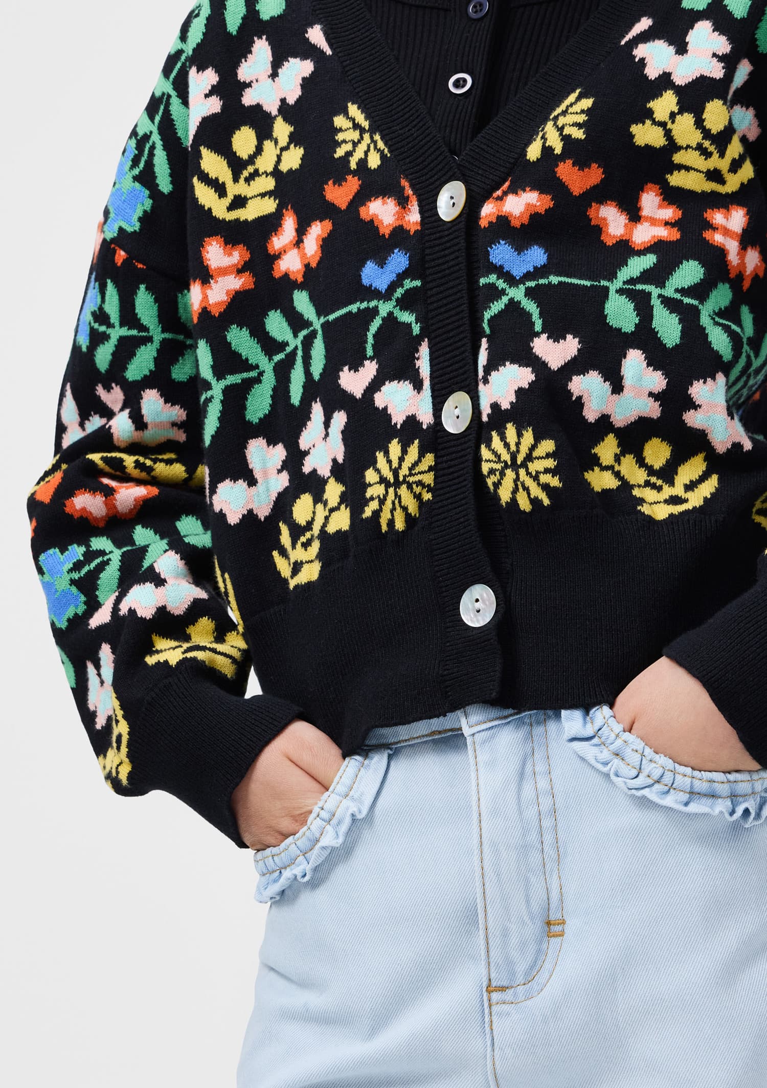 Cardigan Gilly Flower Joy - imagine 3
